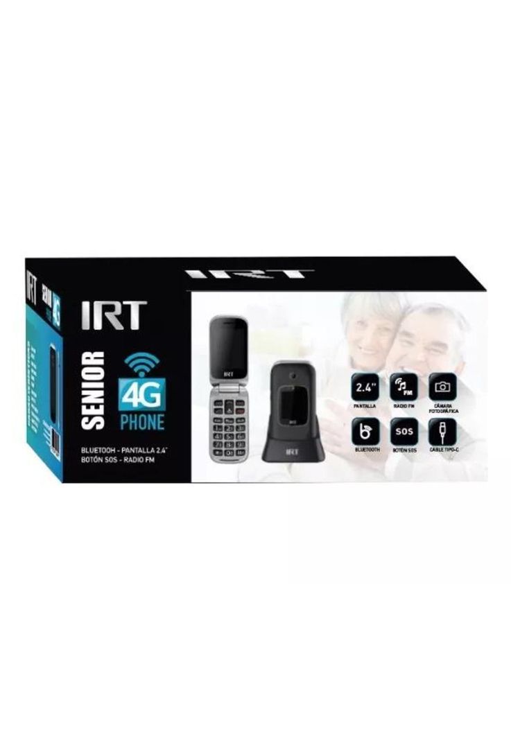 Teléfono IRT Senior 4G S. O. S para Adulto Mayor Almeja 330N-6