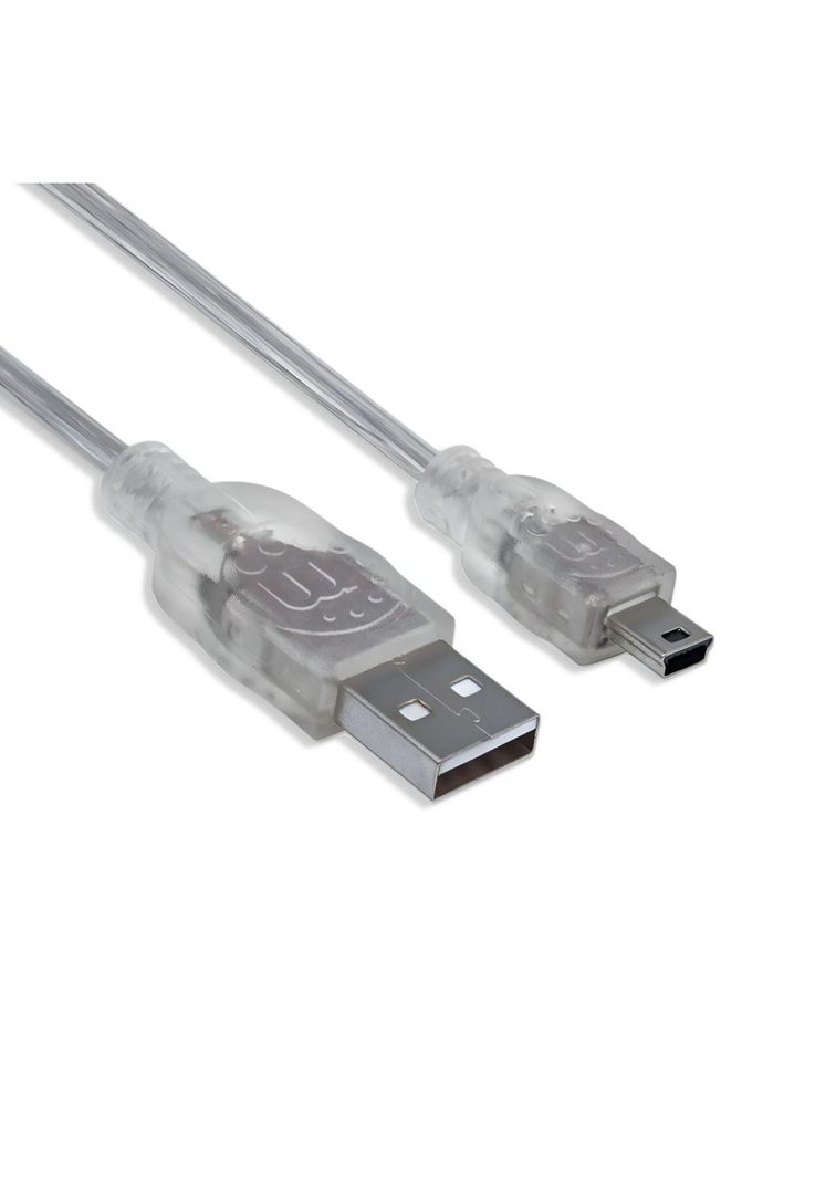 Cable De Datos Mini USB Profesional 1.8M Manhattan 5Pines V3 Gris