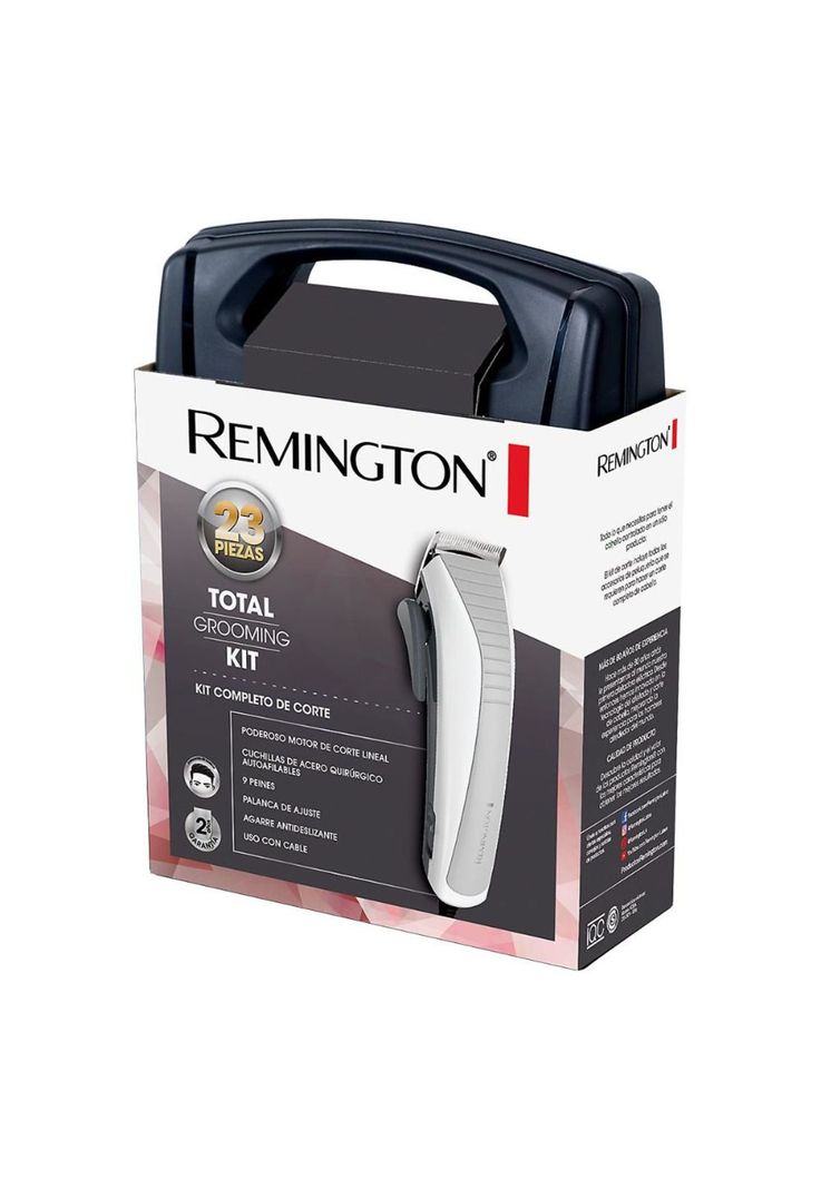 Cortadora De Cabello Remington HC06A KIT 23Pcs + Maleta-1