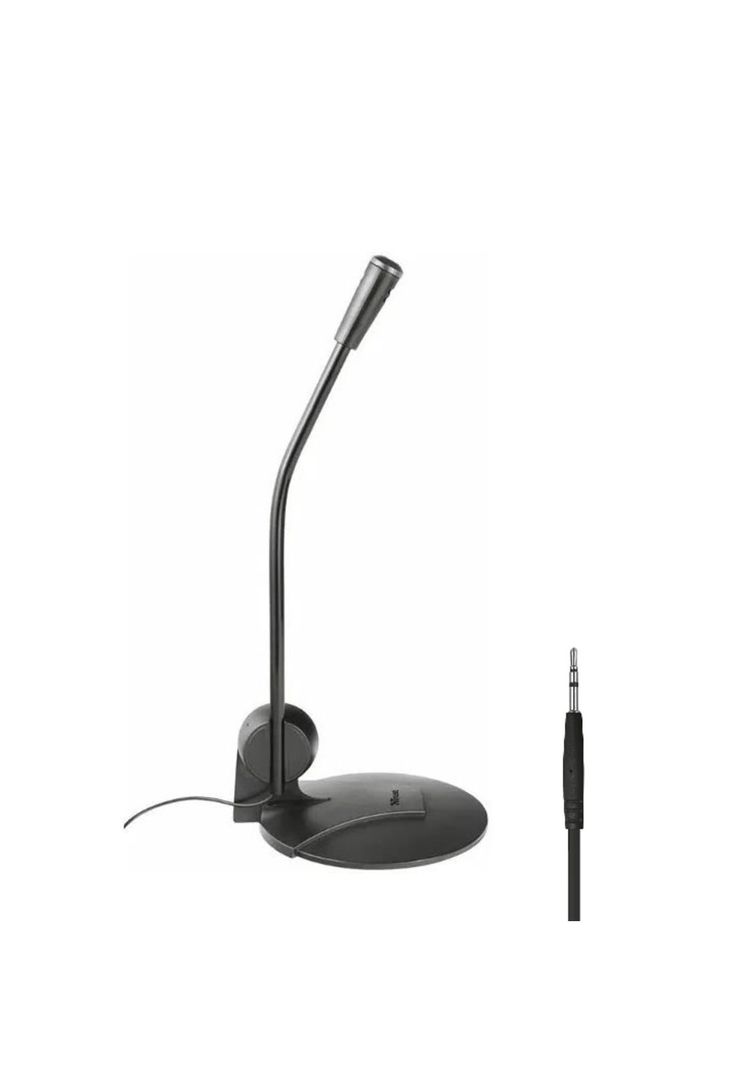Microfono Trust Primo Jack 3.5mm 1.8m con Base Regulable-0