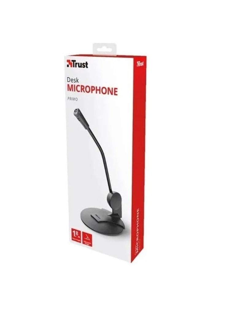 Microfono Trust Primo Jack 3.5mm 1.8m con Base Regulable-5