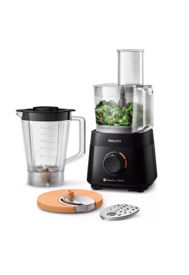 Procesador de Alimentos Philips (4en1) 750W Power Pro 1.5L-2