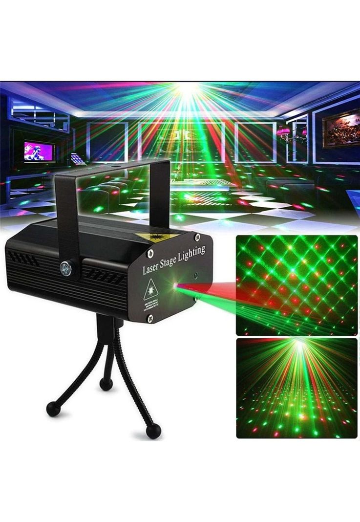 Luces Laser para Fiestas RGB Con Sensor Rítmico LED08-7