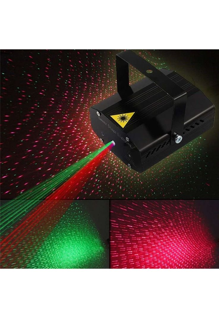 Luces Laser para Fiestas RGB Con Sensor Rítmico LED08-8