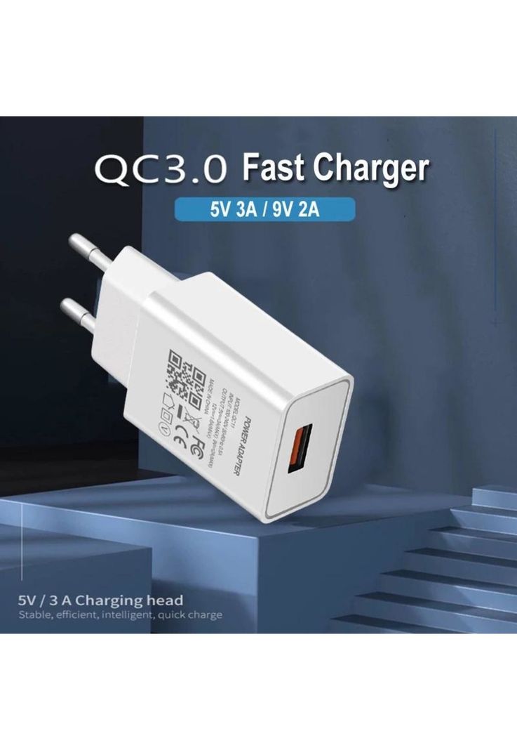Cargador Micro USB Quick Charge 3.0 18W 3A SEC + Cable U206Q-4