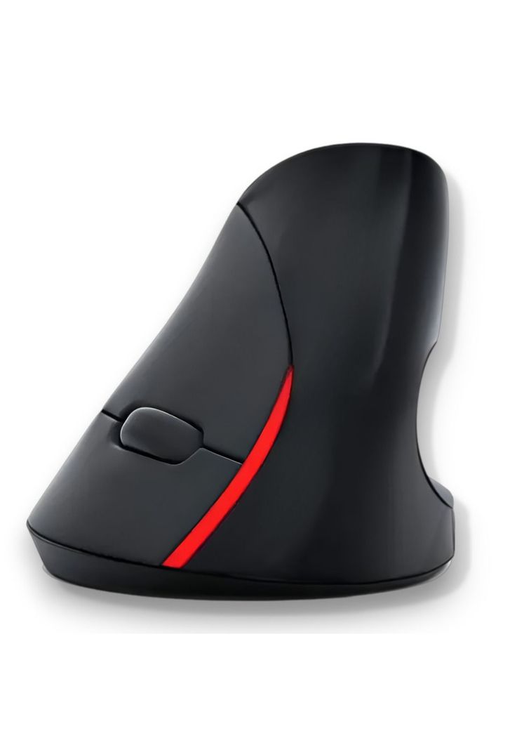Mouse Vertical Inalambrico 2.4G Ergonomico AERO ERGO Black Negro