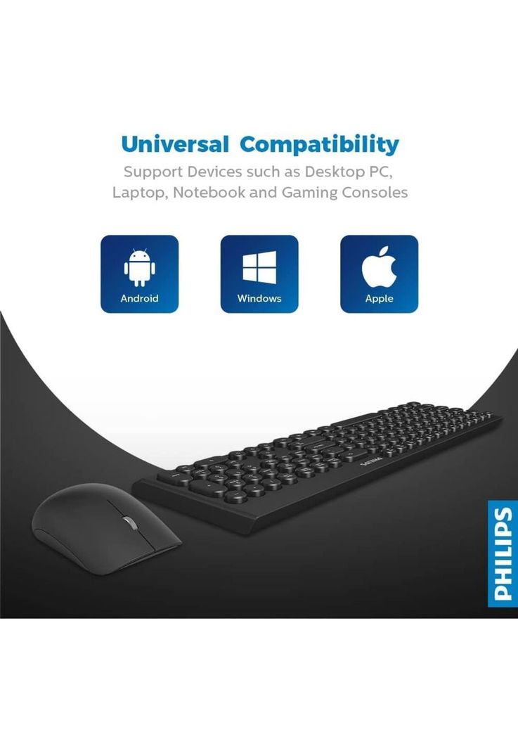 Kit Mouse y Teclado Inalámbrico Philips SPT6323 Wireless 2G-4