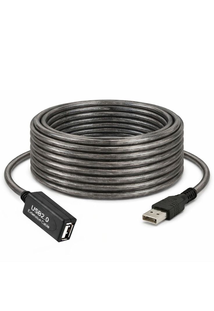 Extension USB 2.0 Activa de 10Metros Reforzado 480Mbps GC529 Negro