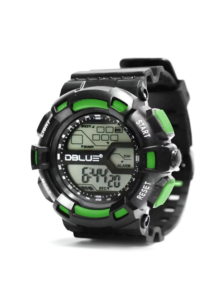 Reloj Digital Deportivo Multifuncional RGS01G Green Edition-0