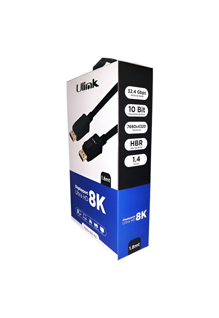 Cable DisplayPort 8K - Ultra HD HBR 165 HZ 1.8M Profesional-9