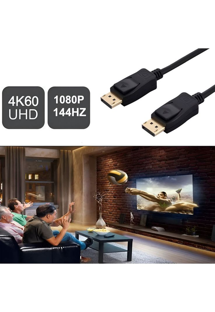 Cable DisplayPort 4K UHD + HDR 3D / 60HZ Ulink 1.8M 0150154-2