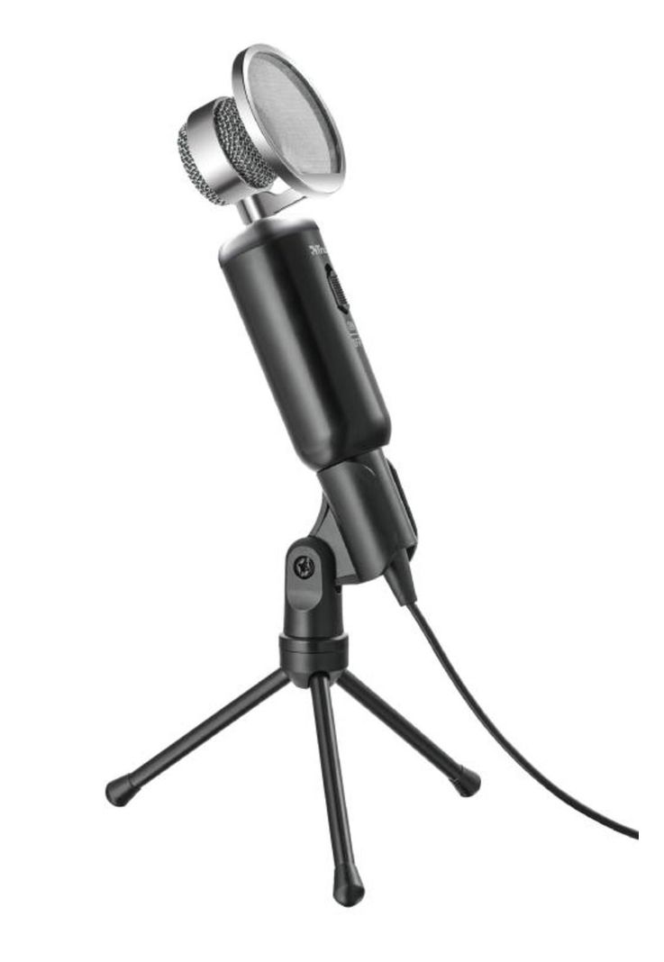 Microfono de Escritorio Trust Madell Jack 3.5mm con Filtro POP-1