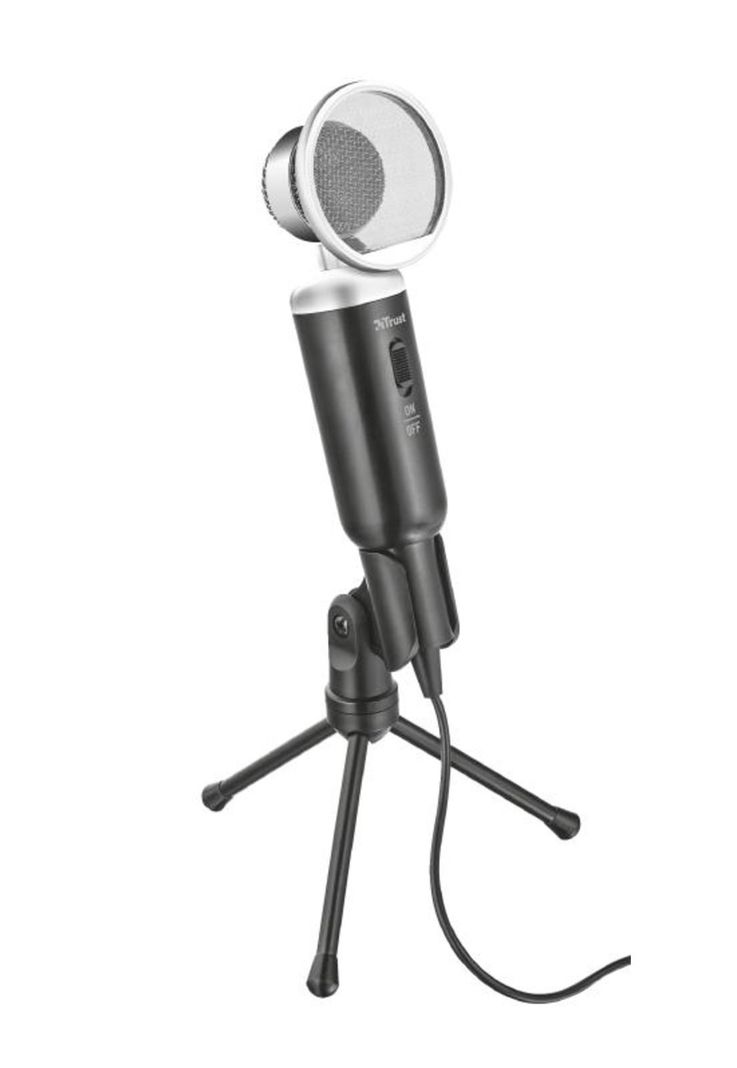 Microfono de Escritorio Trust Madell Jack 3.5mm con Filtro POP-6
