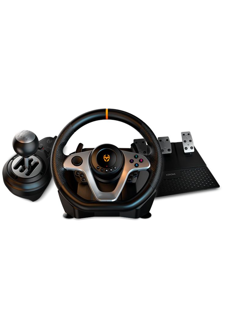 Kit Gaming Volante + Acelerador + P.Cambios Krom K-WHEEL PRO-0