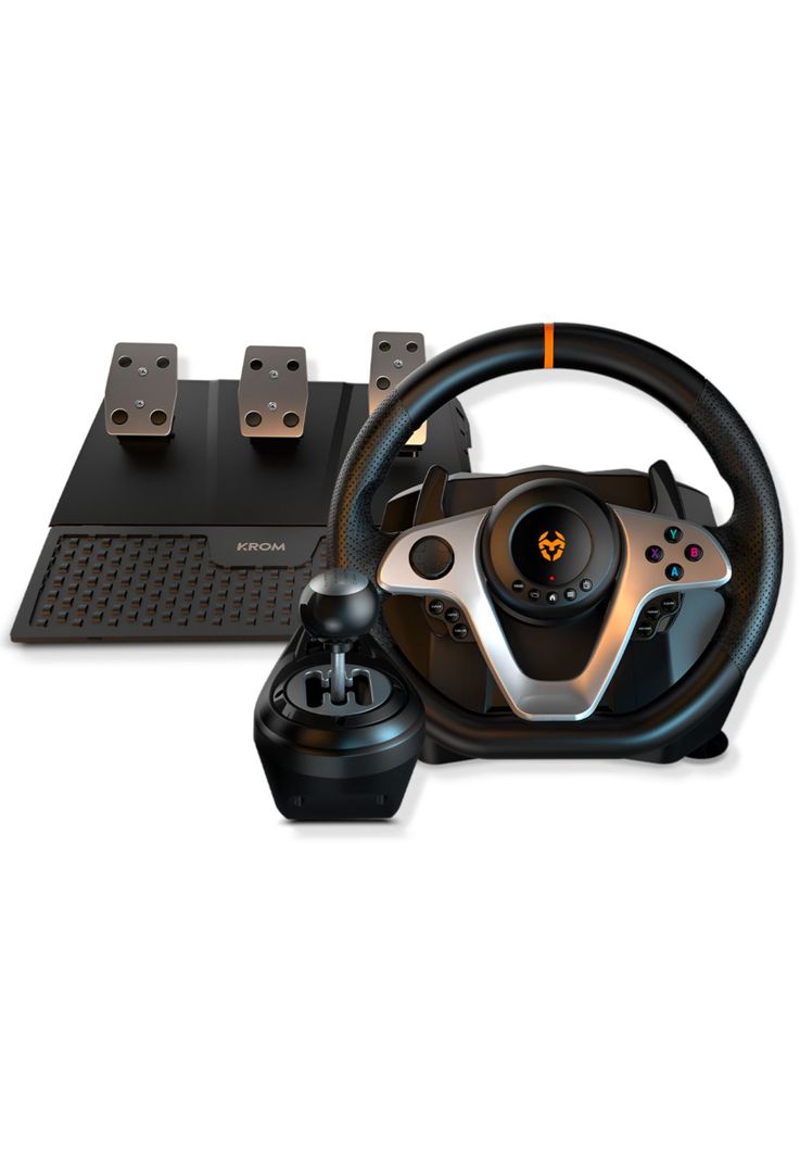 Kit Gaming Volante + Acelerador + P.Cambios Krom K-WHEEL PRO-1