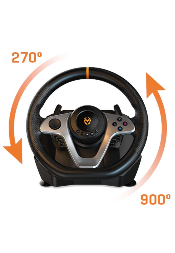 Kit Gaming Volante + Acelerador + P.Cambios Krom K-WHEEL PRO-6