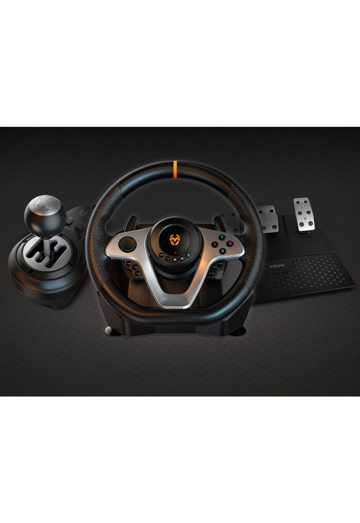Kit Gaming Volante + Acelerador + P.Cambios Krom K-WHEEL PRO-7
