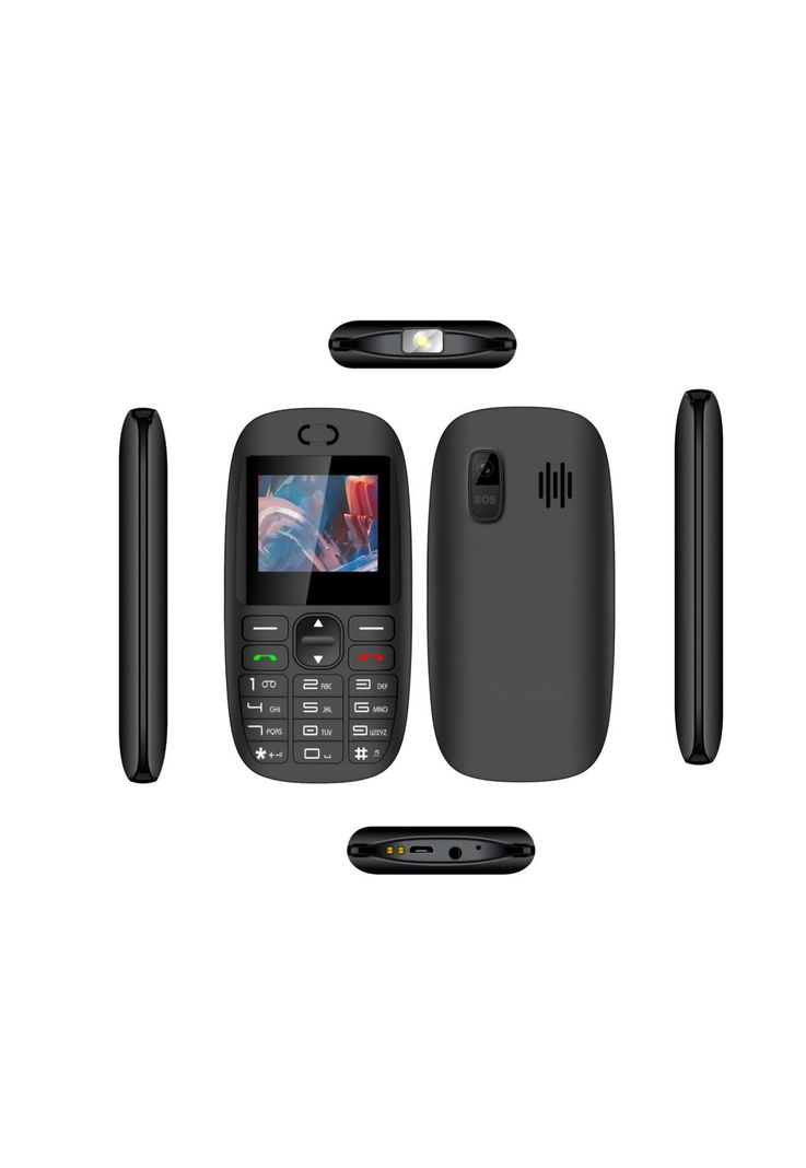Teléfono Senior Adulto Mayor + Función S. O. S 4G Black 486B-0