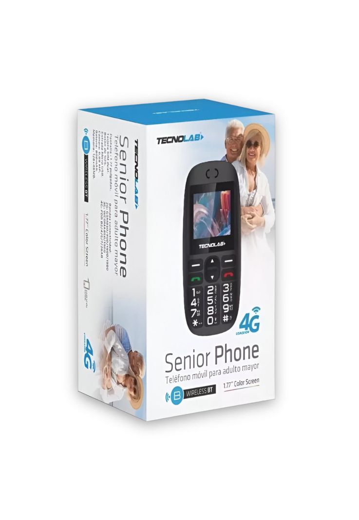 Teléfono Senior Adulto Mayor + Función S. O. S 4G Black 486B-5