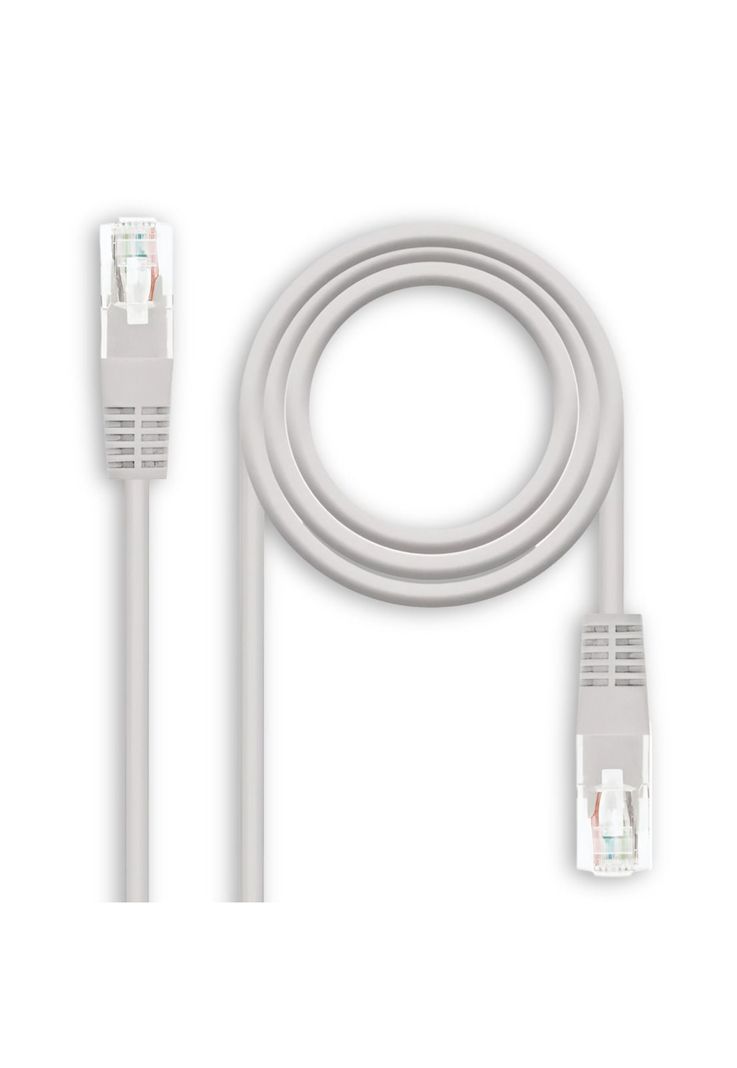 Cable De Red 10 Metros 100% Cobre CAT 5E UTP Gris 5E10M BAG-1