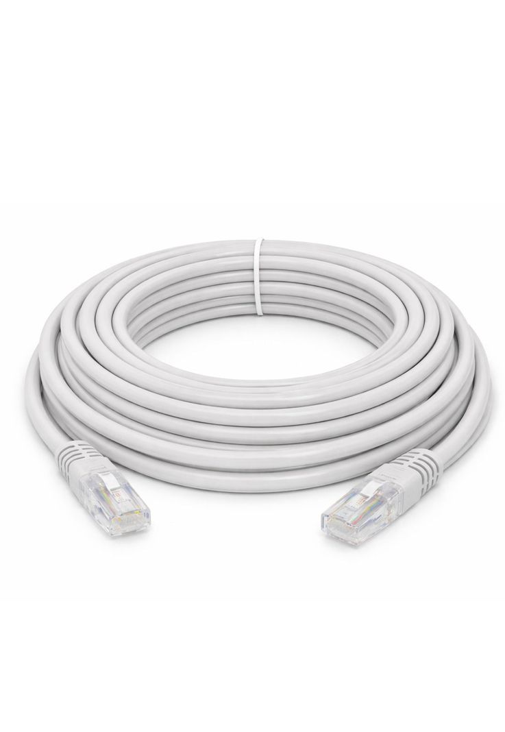 Cable de Red Ethernet de 10 Metros Categoria 5E 100% Cobre Gris