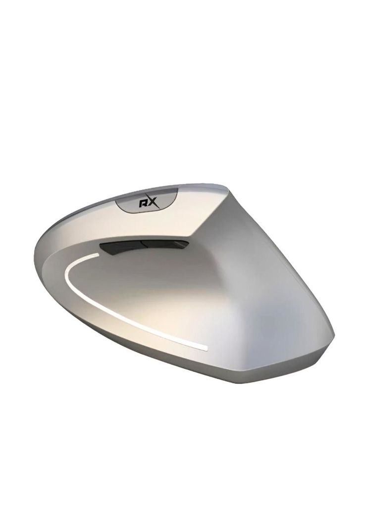 Mouse Vertical Ergonómico Inalámbrico BT Recargable Gris-2