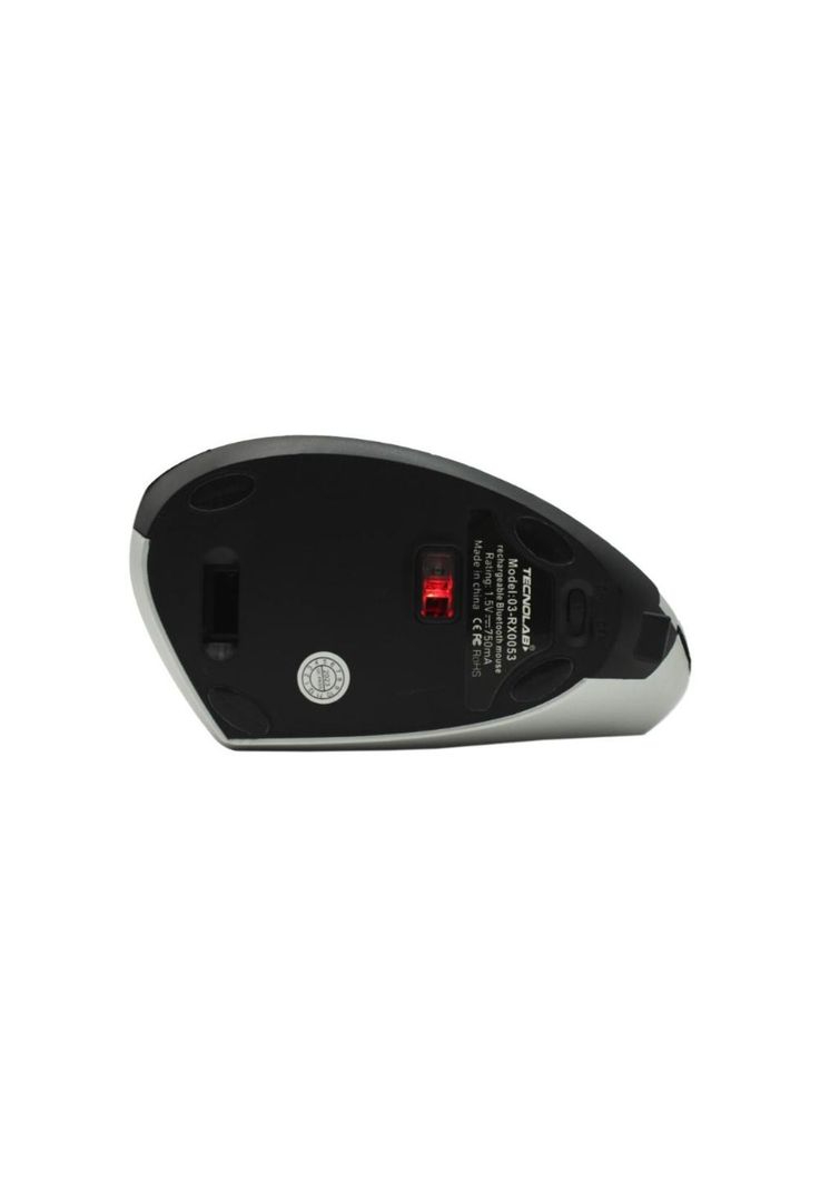 Mouse Vertical Ergonómico Inalámbrico BT Recargable Gris-3