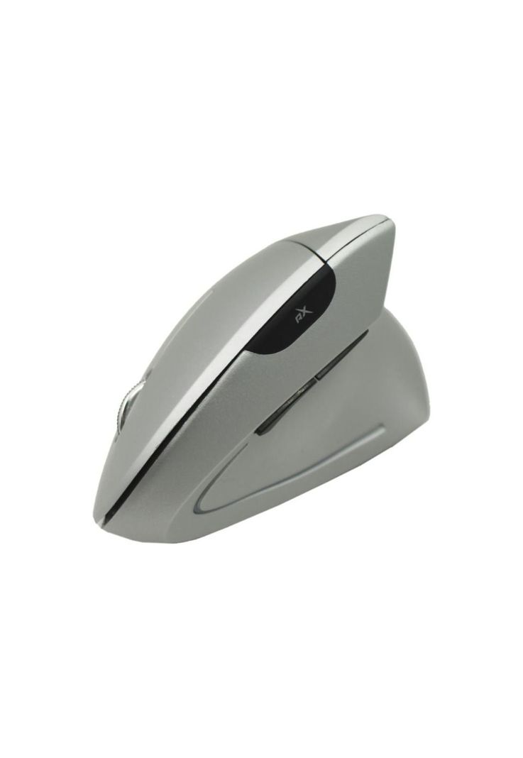 Mouse Vertical Ergonómico Inalámbrico BT Recargable Gris-5