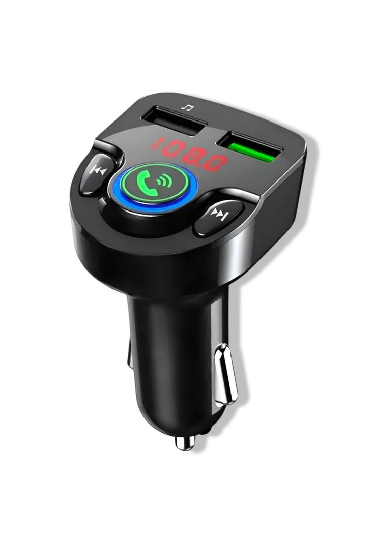 Transmisor FM para Auto BT + Manos Libres + Cargador 3A/ MP3-4