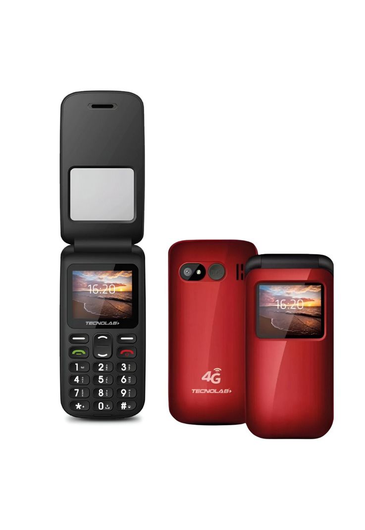 Teléfono Senior Adulto Mayor Almeja Red 4G 456R-0