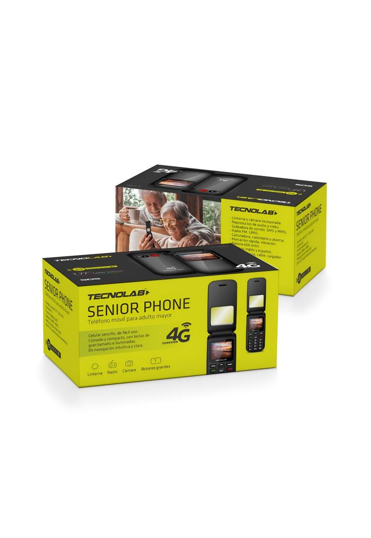 Teléfono Senior Adulto Mayor Almeja Red 4G 456R-3