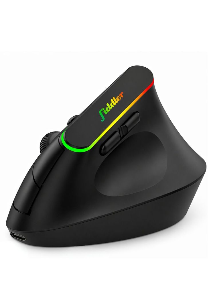 Mouse Vertical Ergonómico Dual Wireless Bluetooth Recargable