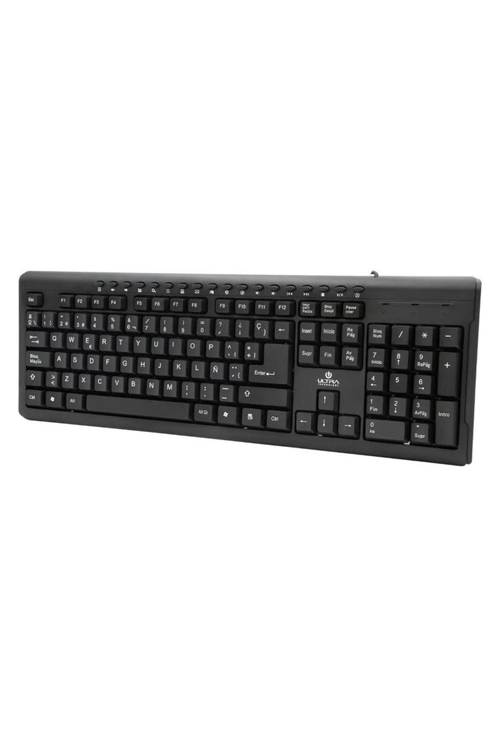 Teclado USB Español con 15 Teclas Multimedia Ultra UT-K110U-0
