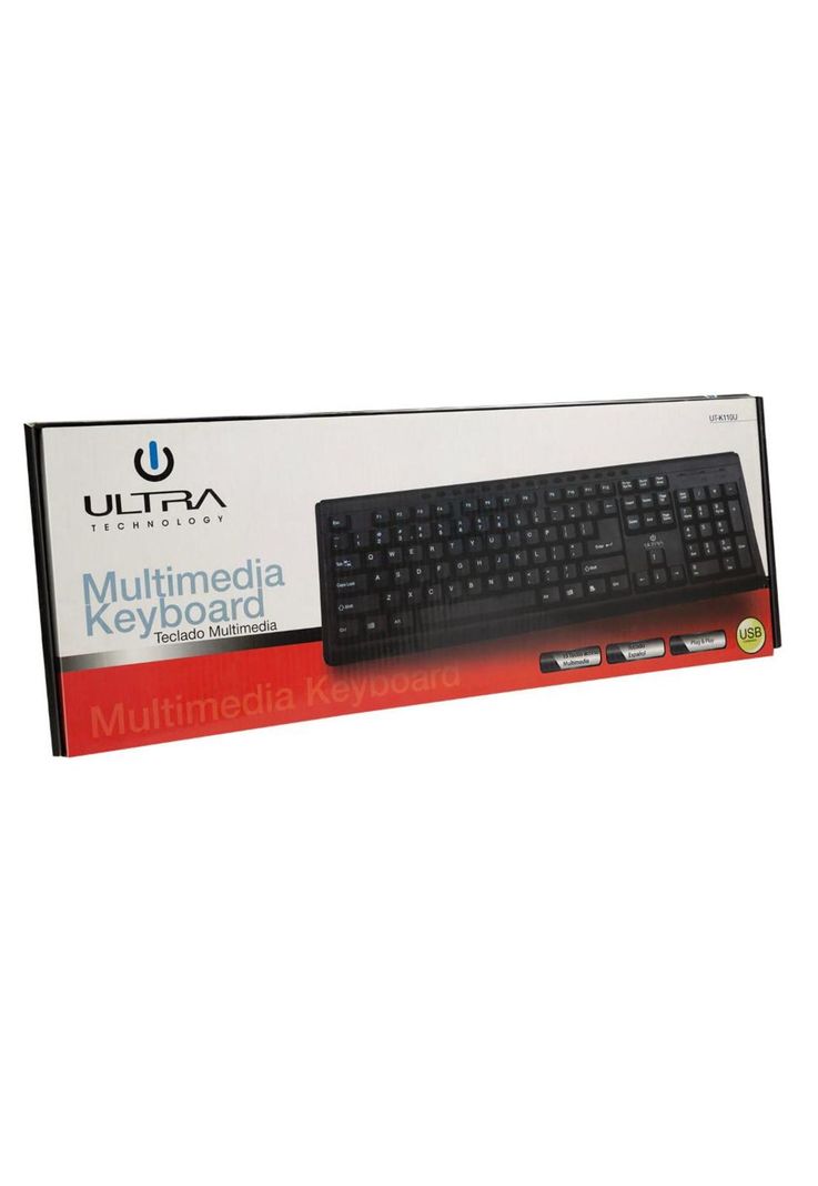 Teclado USB Español con 15 Teclas Multimedia Ultra UT-K110U-5