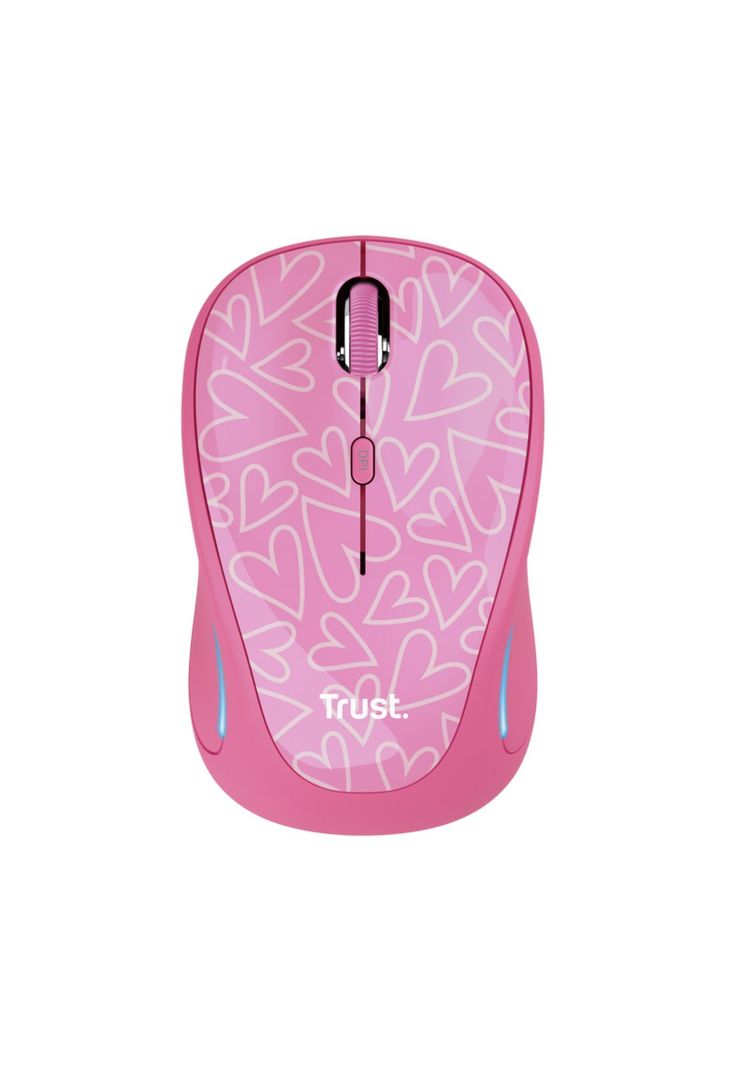 Mouse Inalambrico Rosado Retro Iluminado Rgb Trust Yvi 22336-0