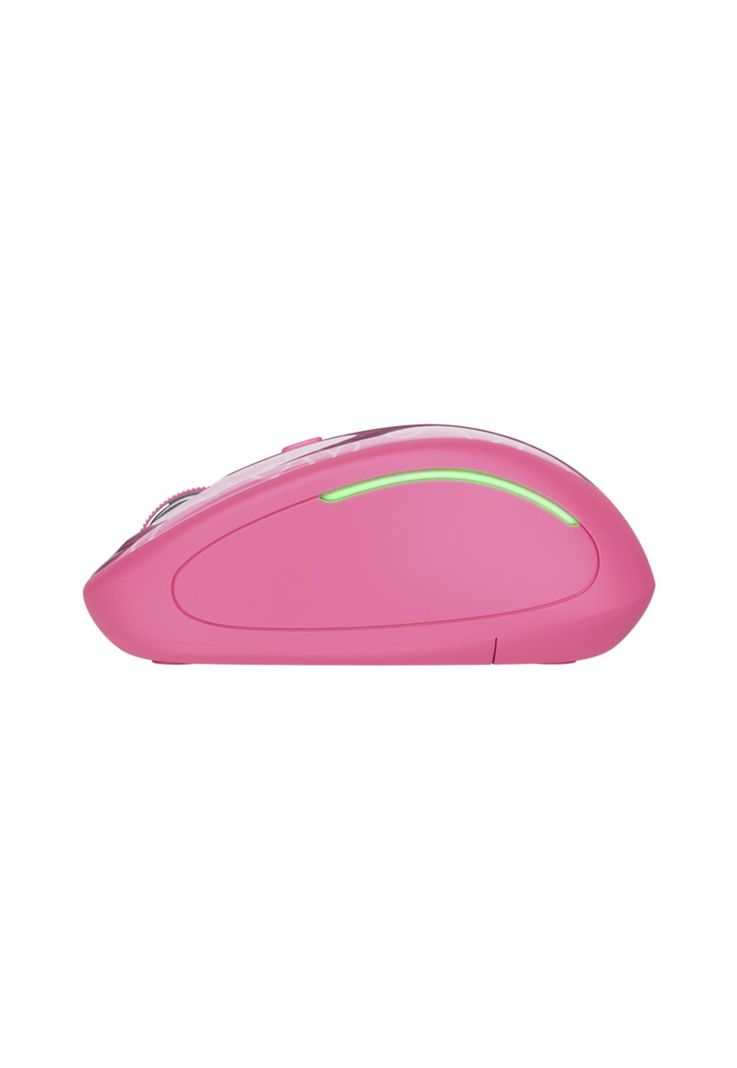 Mouse Inalambrico Rosado Retro Iluminado Rgb Trust Yvi 22336-1