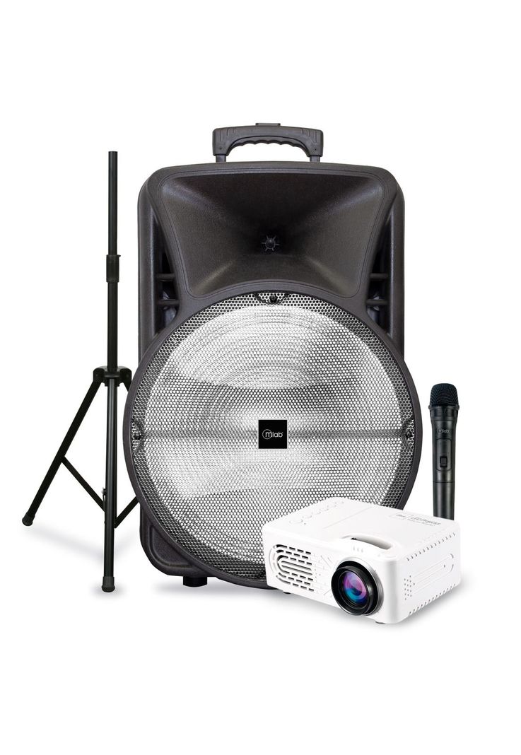 Pack Parlante Portatil 15" Havy Bass + Tripode + Proyector-0