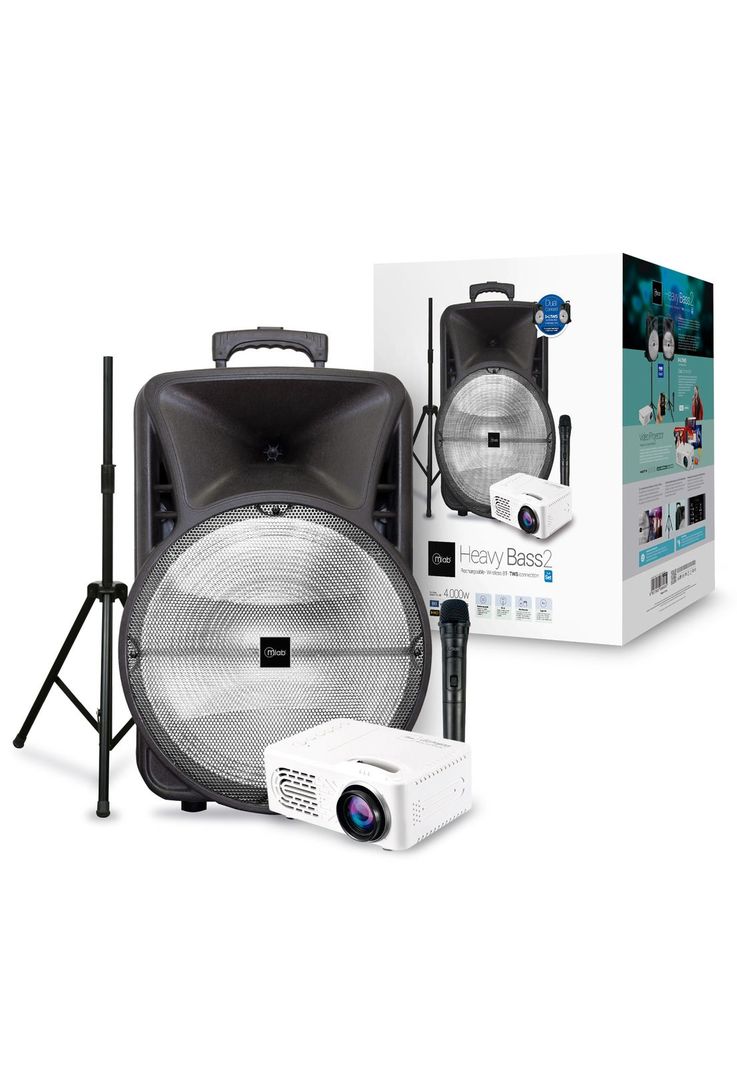 Pack Parlante Portatil 15" Havy Bass + Tripode + Proyector-6