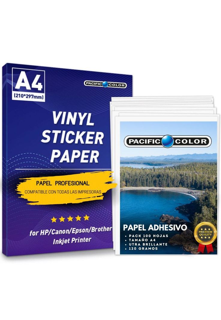 Papel Fotográfico Autoadhesivo 120g Premium A4 Pack 100 Hoja-0