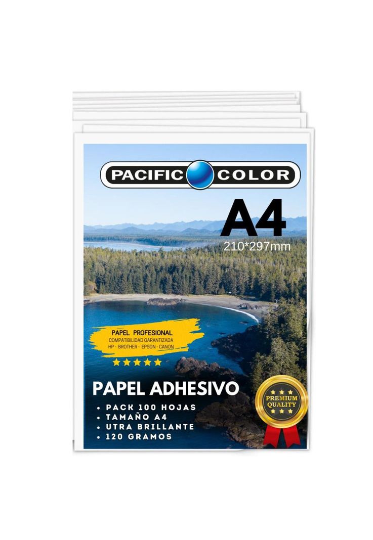 Papel Fotográfico Autoadhesivo 120g Premium A4 Pack 100 Hoja-9