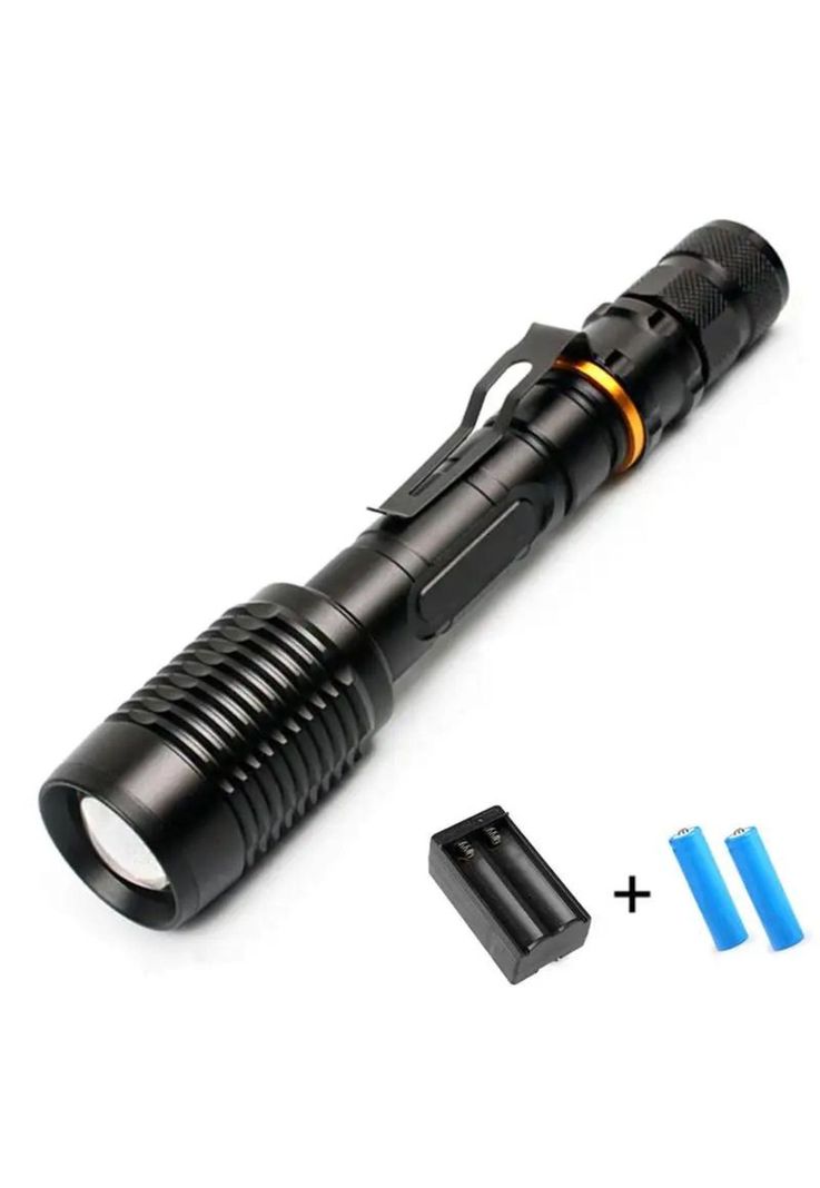 Linterna LED Profesional Multi Uso con Zoom High Power T6-5