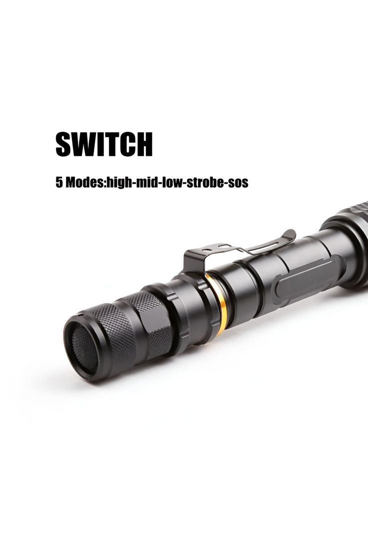 Linterna LED Profesional Multi Uso con Zoom High Power T6-9