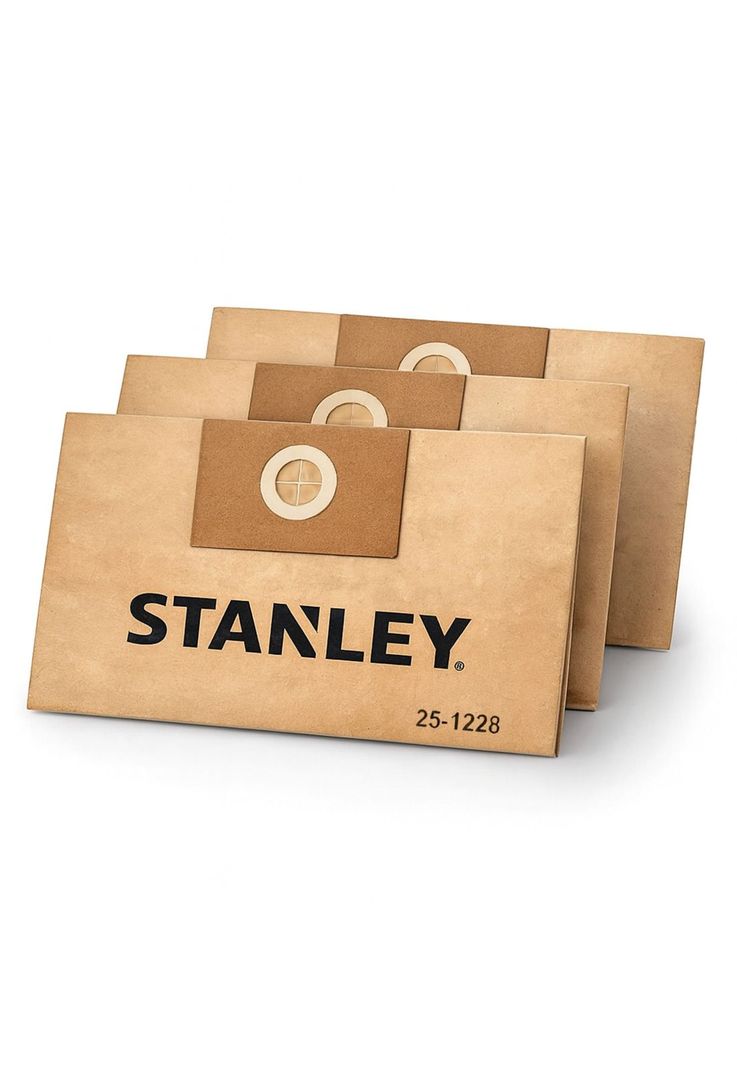 Stanley Pack de 3 Bolsas de Repuesto para Aspiradoras Stanley 1228N