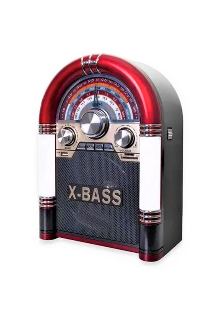 Parlante Retro Rockola XL Bluetooth Recargable Iluminada AP2053-4