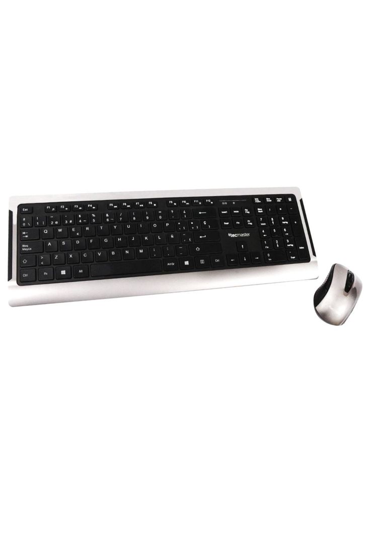 Teclado y Mouse Inalambrico Teclas Planas Tecmaster LD100-0