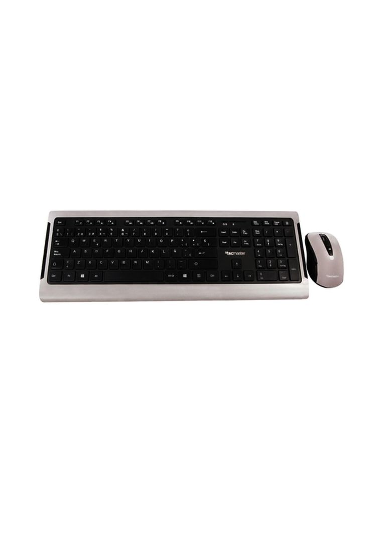 Teclado y Mouse Inalambrico Teclas Planas Tecmaster LD100-1
