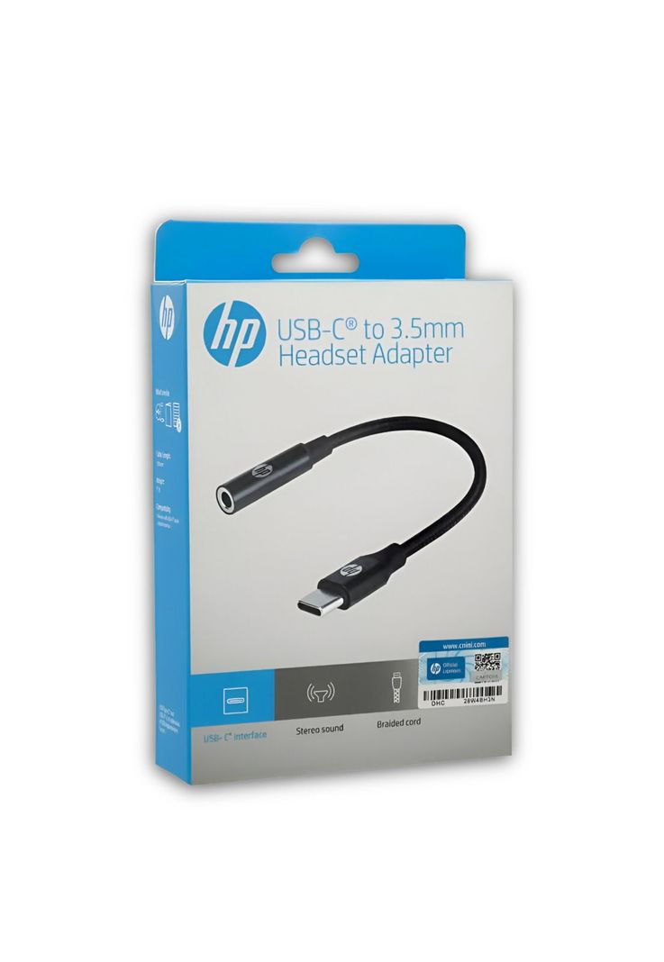 Adaptador para Audio USB-C a Jack 3.5mm HP HIFI DHC-TC131-2