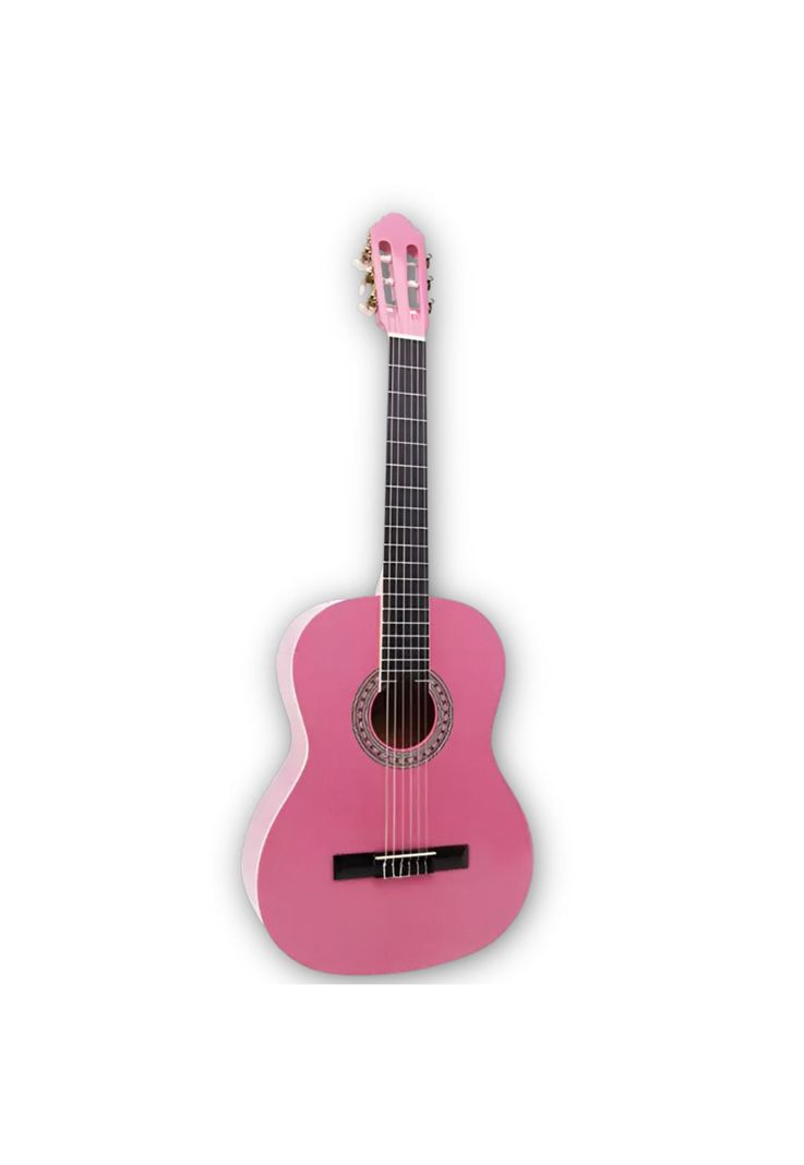 Guitarra Clásica Sevillana Rosada 30” Con Alma + Funda 8457-1