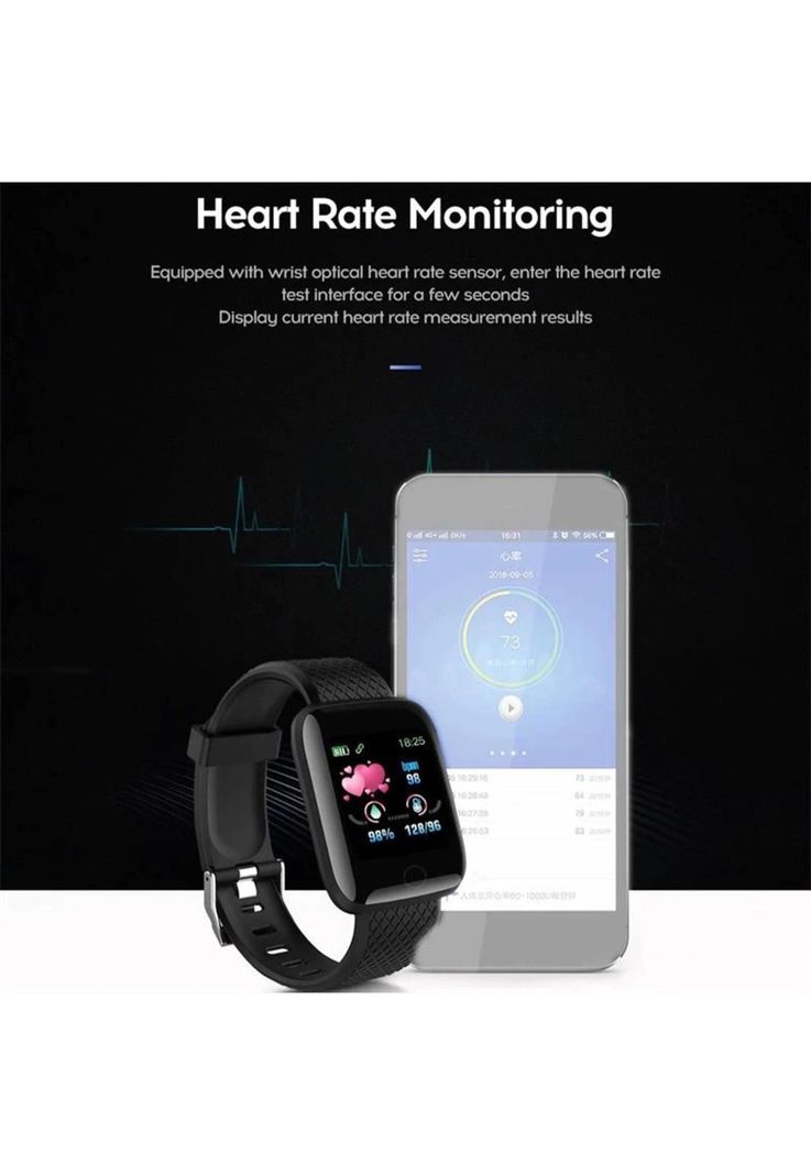 Smartwatch Touch Deportivo Multi Funciones Deportivas Azul-6