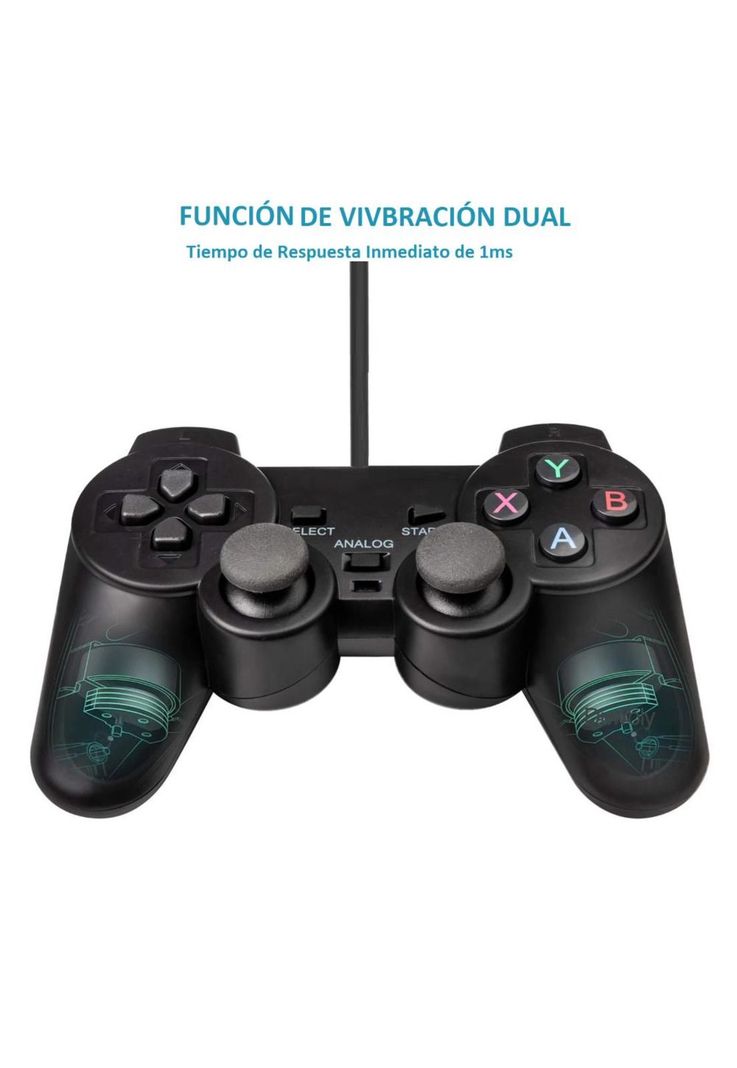 Gamepad USB con Análogos Black Deluxe DBC1001-2